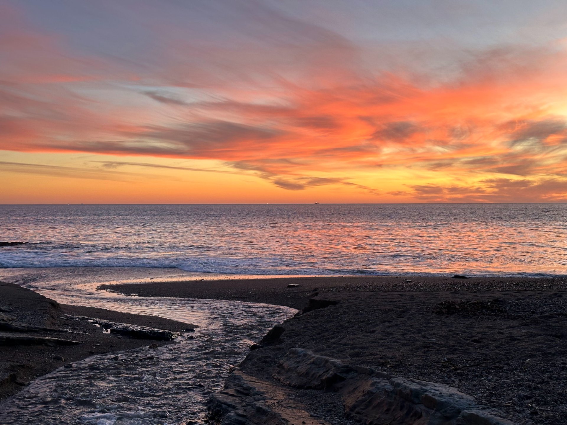 Sunset from Santa Maria Beach