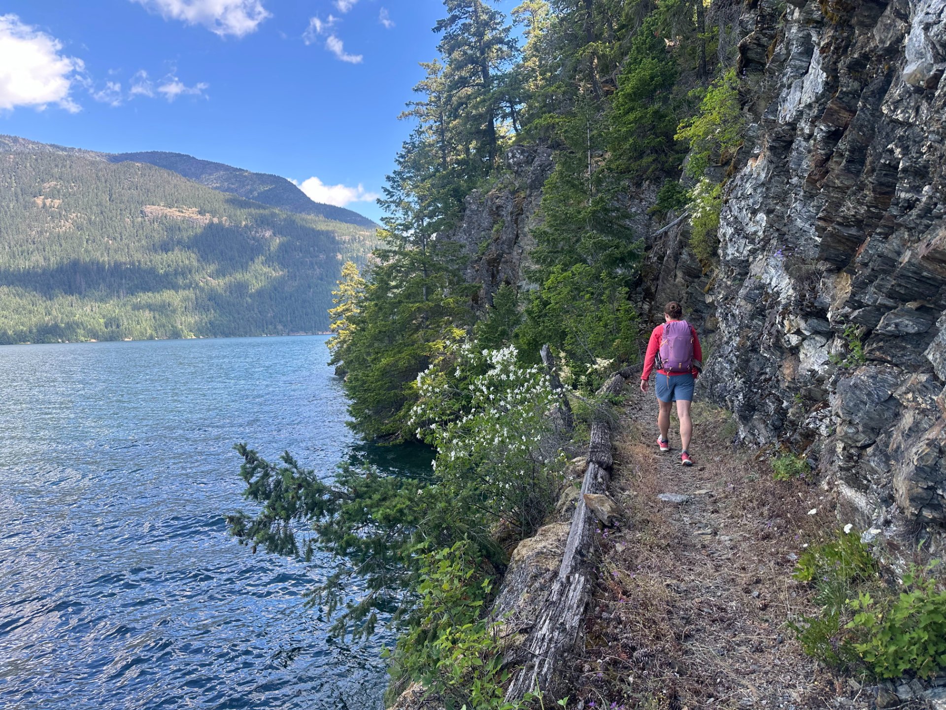 Finally getting a view of the lake