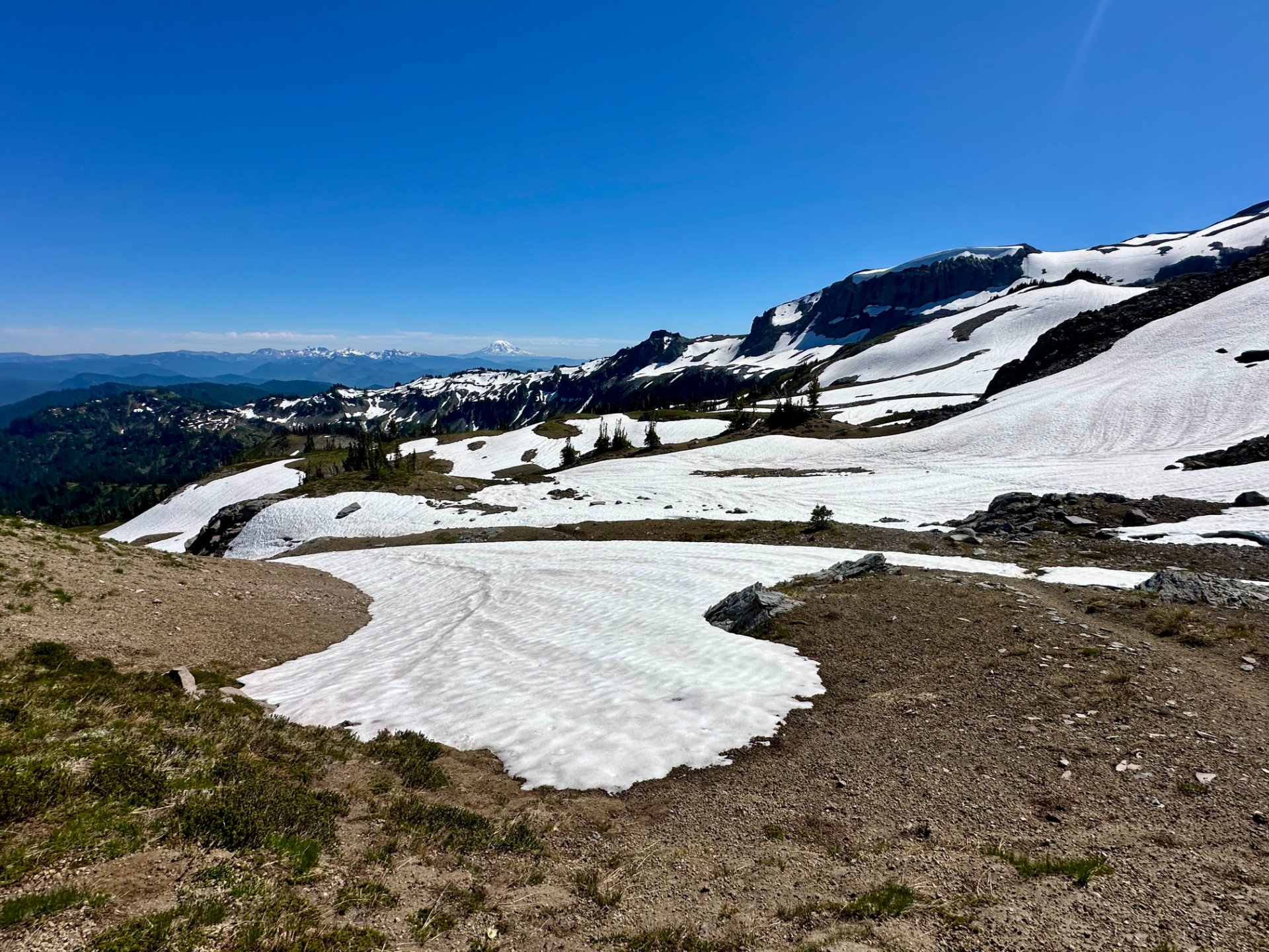 Snow patch on the way to Summerland 7/5/26