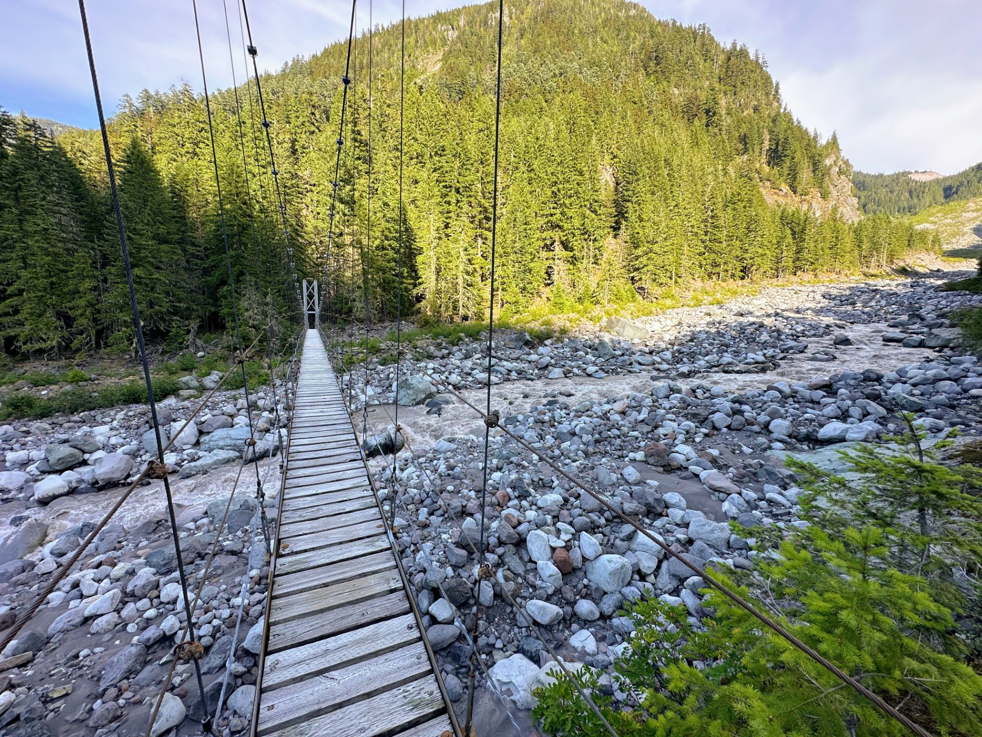 Carbon River Suspension Bridge